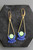 Mint and cobalt earrings