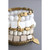 White and gold color wrap bracelet