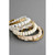 White and gold color wrap bracelet