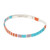 Good Karma Miyuki Bracelet | Gratitude - Turquoise/Orange/Silver
