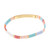 Good Karma Miyuki Bracelet | Good As Gold - Aqua Multi/Gold