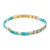 Good Karma Miyuki Bracelet | Just Breathe - Tonal Turquoise/Gold