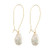Natural Pearl Minimalist Threader Earrings