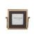 Brown Vegan Leather & Metal Photo Frame Brown Vegan Leather & Metal Photo Frame