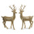 18" Champagne Glitter Deer