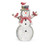 Lighted Snowman with Silver Swirling Glitter, 12"