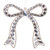 7.25" Clear Jeweled Bow Ornament 7.25" Clear Jeweled Bow Ornament
