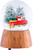 5" Red Truck With Dogs Musical Snow Globe
