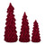 Red Velvet Ribbon Cone Tree