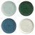 Snowflake Ceramic Appetizer Plates, Set of 4