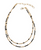 Black+Gold Beaded 2 Row Necklace