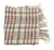 Snow Prismatic Plaid Fringe Scarf