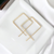 Gold Filled Square Geometric Hoops