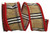 Burbank Plaid Border Wired Edge Ribbon, Brown