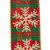 Snowflake Glitter Lux Dupioni Gold Backed Wired Edge Ribbon, Red/green