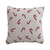 Knit Candy Cane Square Pillow