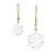 Wood Snowflake Ornaments, White (Set of 2)