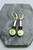 Green and Gray Geometric Earrings