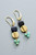 Blue Goldstone and Aqua Earrings