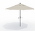11' Auto Tilt Umbrella, Vanilla Canopy & Black Pole