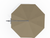 13' Cantilever Plus, Anthracite Pole with Taupe Canopy & Rolling Base