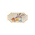 Stoneware Octagon Plate, House/Tree & Bamboo Edge
