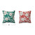 18" Square Embroidered Cotton Pillow