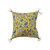 18" Floral Cotton Pillow with Tassels