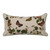 Cotton Lumbar Pillow with Butterflies