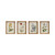 Wood Framed Glass Wall Decor with Flowers