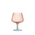 Two-Tone Stemmed Fluted Wine Glass, Blush Color & Blue