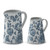 Navy Blue & White Porcelain Chinoiserie Pitcher