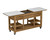 Fresco Ceramic Top Beverage Station on Wheels - Taupe