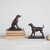 Resin Dog Bookends, Black