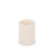 4.5" x 6" Wavy Edge Bisque Resin Indoor/Outdoor LED Candle