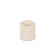 4" x 4" Wavy Edge Bisque Resin Indoor/Outdoor LED Candle