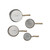 Enameled Stainless Steel Measuring Cups with Colored Edge