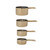 Enameled Stainless Steel Measuring Cups with Colored Edge