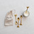 Brass Spoons with Bee, Set of 4