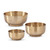 Textured Antiqued Gold Footed Bowl