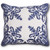 Royal Blue Velvet and Linen Pillow, 20"