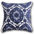 Royal Blue Velvet and Linen  Pillow, 20"