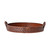 Woven Leather Tray with Braided Handles