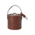 Woven Leather & Removable Stainless Steel Ice Bucket