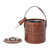 Woven Leather & Removable Stainless Steel Ice Bucket
