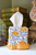Ruffled Tissue Box Cover, Araminta Yellow Blockprint
