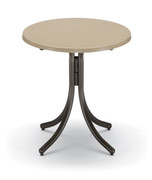 30" Round Werzalit Bar Height Table without an Umbrella Hole