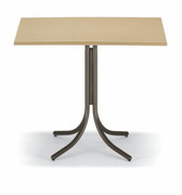Telescope Casual 32" 48" Rectangular Werzalit Bar Height Table without an Umbrella Hole