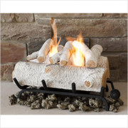 Real Flame 18" Convert-to-Gel Log Set in Birch