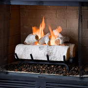 Real Flame 18" Convert-to-Gel Log Set in Birch